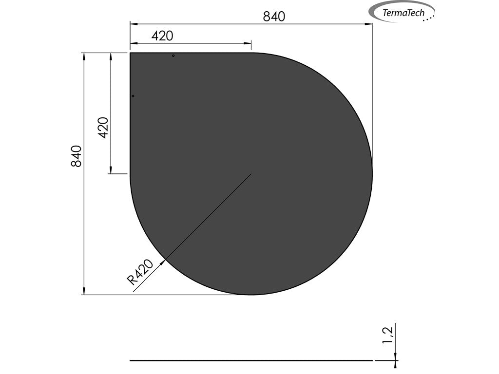 Golvplatta Droppe 840x840 - Stovex